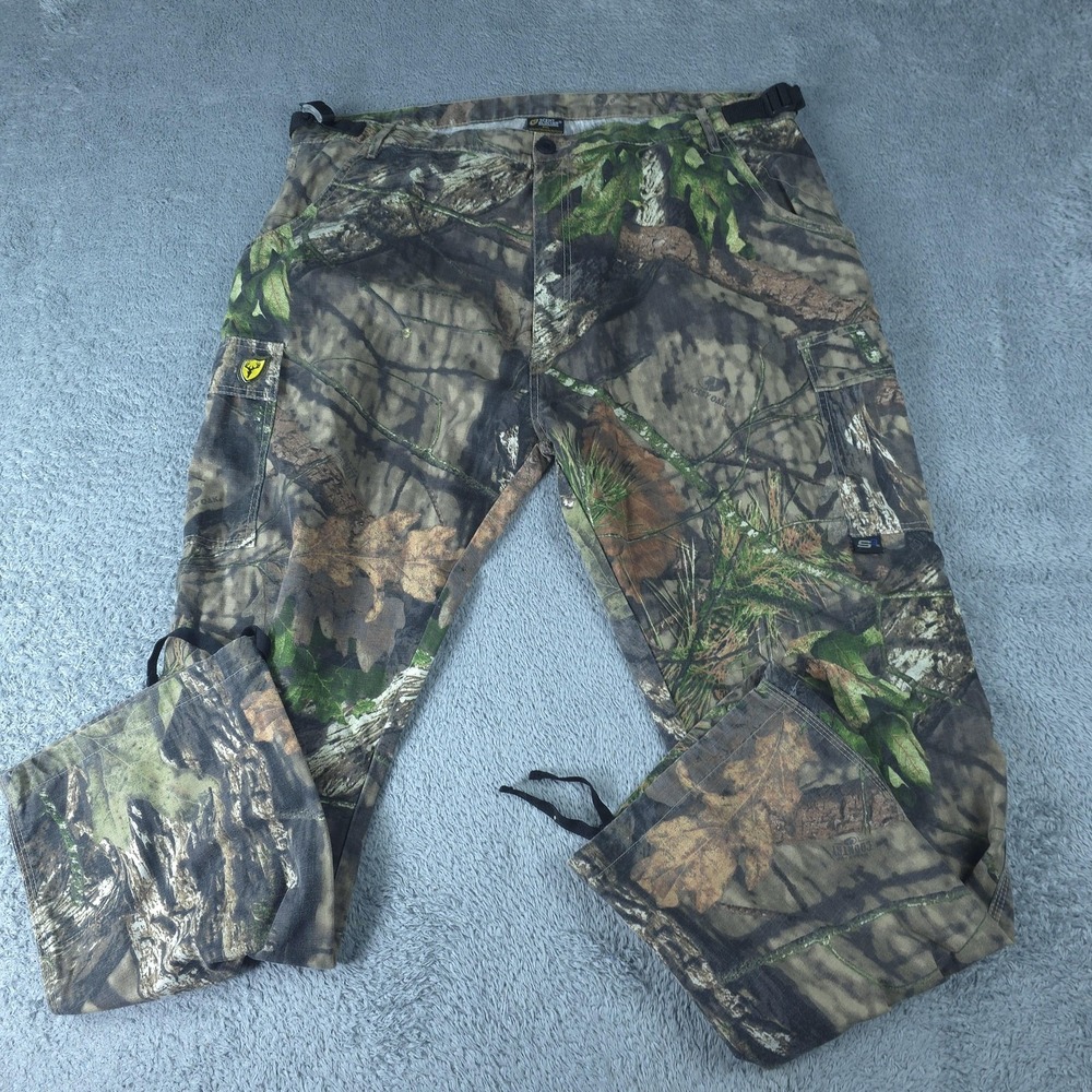 Scent Blocker Pants Mens 2XL Camo Cargo Adjustable Waist Hunting Mossy Oak